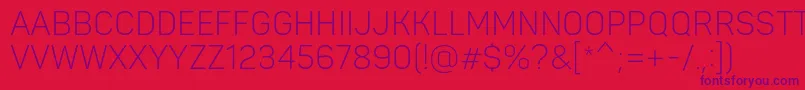 More about PantonnarrowLightcaps Font PantonnarrowLightcaps Font – Purple Fonts on Red Background