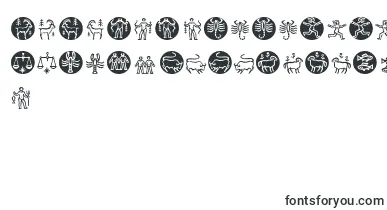  Zodiac font