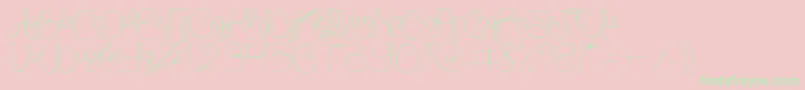AmazingDayEveryday Font – Green Fonts on Pink Background