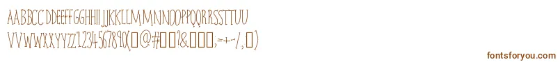 Шрифт Charlie – коричневые шрифты