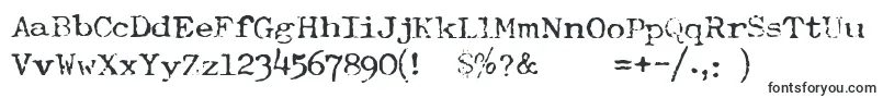 TypewriterRoyal200normal-Schriftart – Schriftarten, die mit T beginnen