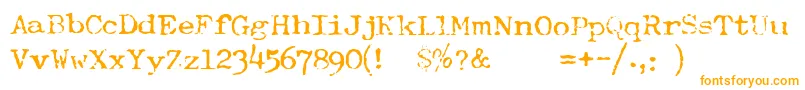 TypewriterRoyal200normal Font – Orange Fonts