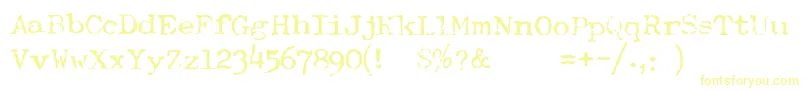 TypewriterRoyal200normal Font – Yellow Fonts