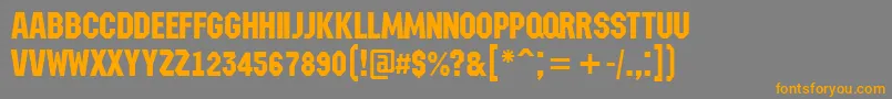 More about AMachinanova Font AMachinanova Font – Orange Fonts on Gray Background