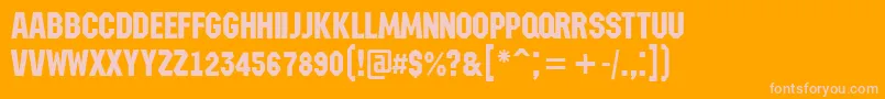 More about AMachinanova Font AMachinanova Font – Pink Fonts on Orange Background