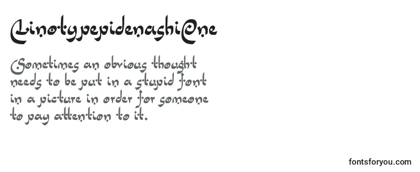 LinotypepidenashiOne フォントのレビュー