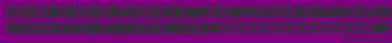 GrudgeBrk Font – Black Fonts on Purple Background