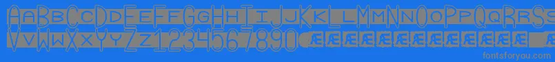 More about GrudgeBrk Font GrudgeBrk Font – Gray Fonts on Blue Background