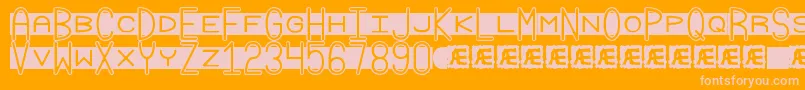 GrudgeBrk Font – Pink Fonts on Orange Background