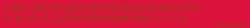 Más sobre la fuente RocknrollTypoStone fuente RocknrollTypoStone – Fuentes Marrones Sobre Fondo Rojo
