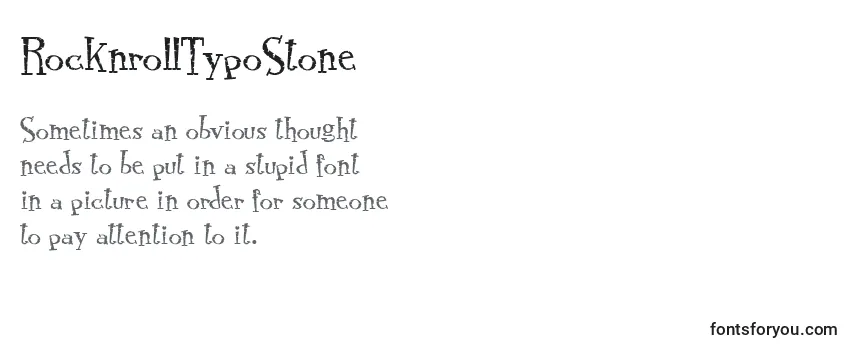 RocknrollTypoStone Font