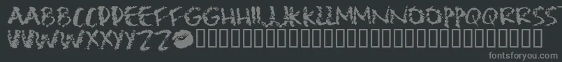 フォントLipst – 黒い背景に灰色の文字