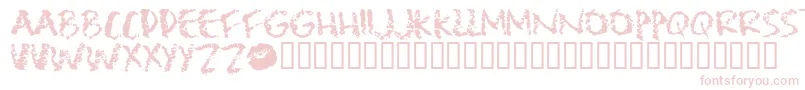 Lipst Font – Pink Fonts on White Background