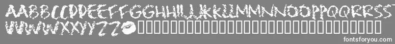 Lipst Font – White Fonts on Gray Background