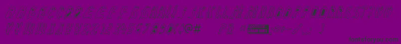 Fonte Groovygh – fontes pretas em um fundo violeta