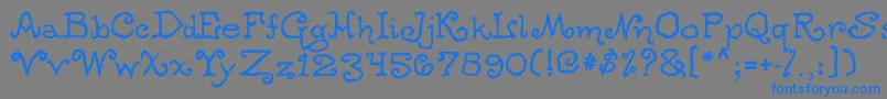 Ogwear Font – Blue Fonts on Gray Background