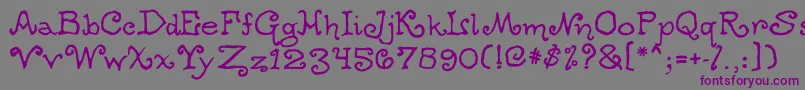 Ogwear Font – Purple Fonts on Gray Background