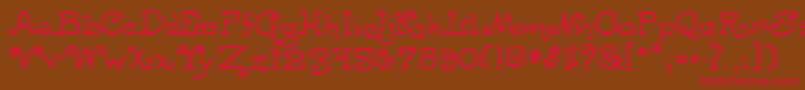 Ogwear Font – Red Fonts on Brown Background