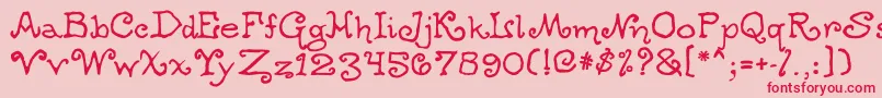 Ogwear Font – Red Fonts on Pink Background