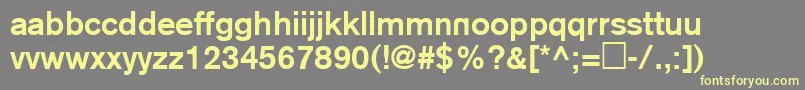 Шрифт NRegular – жёлтые шрифты на сером фоне