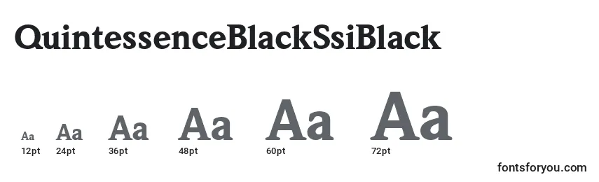 QuintessenceBlackSsiBlack Font Sizes