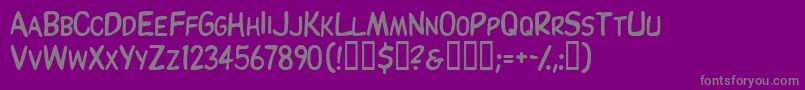 Thinxscapsssk Font – Gray Fonts on Purple Background