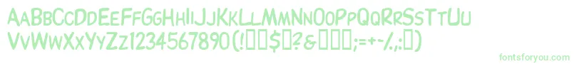 Thinxscapsssk Font – Green Fonts on White Background