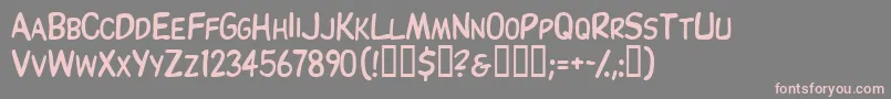 Thinxscapsssk Font – Pink Fonts on Gray Background