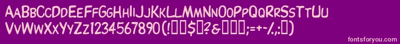Thinxscapsssk Font – Pink Fonts on Purple Background