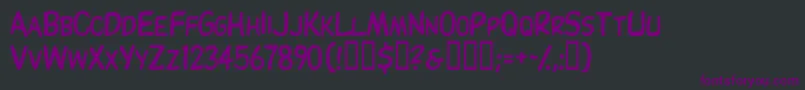 Thinxscapsssk Font – Purple Fonts on Black Background