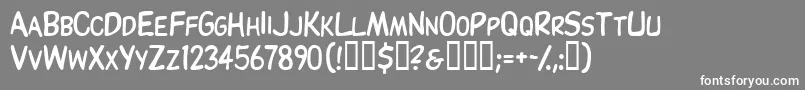 Thinxscapsssk Font – White Fonts on Gray Background