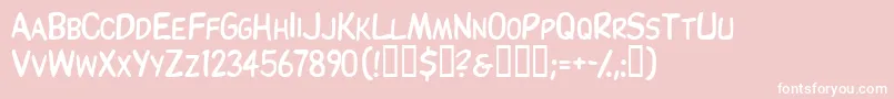 Thinxscapsssk Font – White Fonts on Pink Background