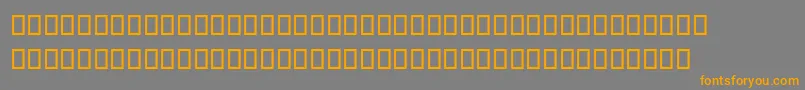 DaVinciForward Font – Orange Fonts on Gray Background