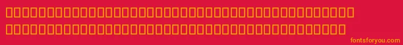 DaVinciForward Font – Orange Fonts on Red Background