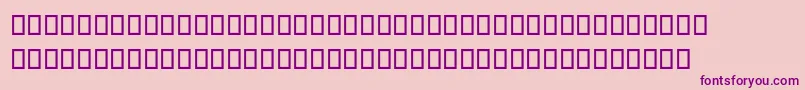 DaVinciForward-Schriftart – Violette Schriften auf rosa Hintergrund