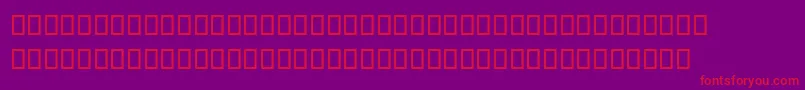 DaVinciForward Font – Red Fonts on Purple Background