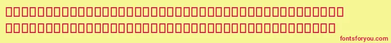 DaVinciForward Font – Red Fonts on Yellow Background