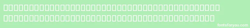 フォントDaVinciForward – 緑の背景に白い文字