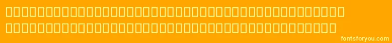 DaVinciForward Font – Yellow Fonts on Orange Background