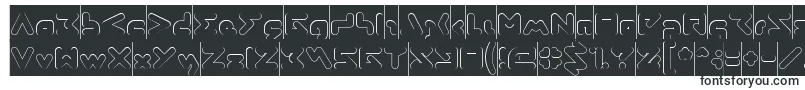 Шрифт AbstrasctikHollowInverse – широкие шрифты