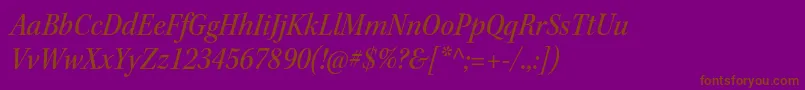 KeplerstdMediumscnitsubh Font – Brown Fonts on Purple Background