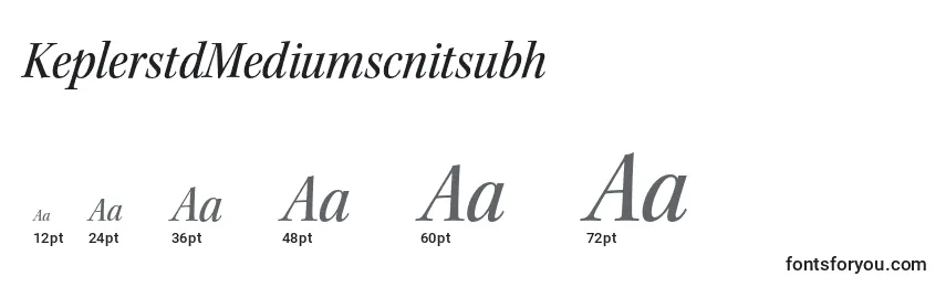 Размеры шрифта KeplerstdMediumscnitsubh