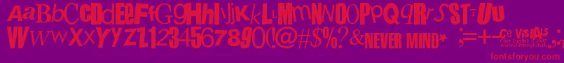 SexPistols Font – Red Fonts on Purple Background