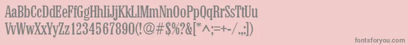 ColonelRegular Font – Gray Fonts on Pink Background