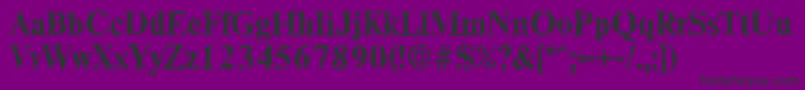 ThamesrandomBold Font – Black Fonts on Purple Background