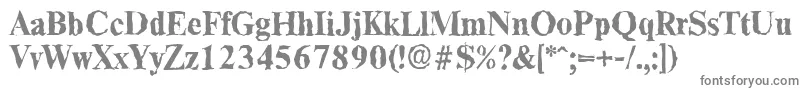 ThamesrandomBold-Schriftart – Graue Schriften auf weißem Hintergrund