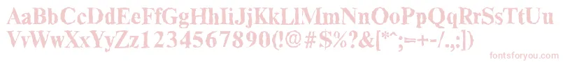 ThamesrandomBold Font – Pink Fonts on White Background