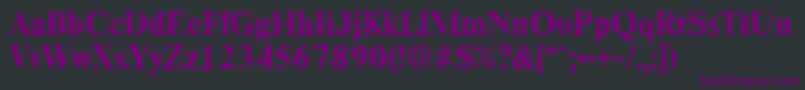 ThamesrandomBold Font – Purple Fonts on Black Background