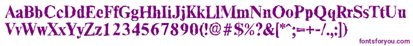 ThamesrandomBold Font – Purple Fonts on White Background