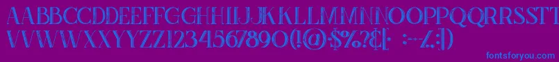 More about Zahrainlinegrunge Font Zahrainlinegrunge Font – Blue Fonts on Purple Background